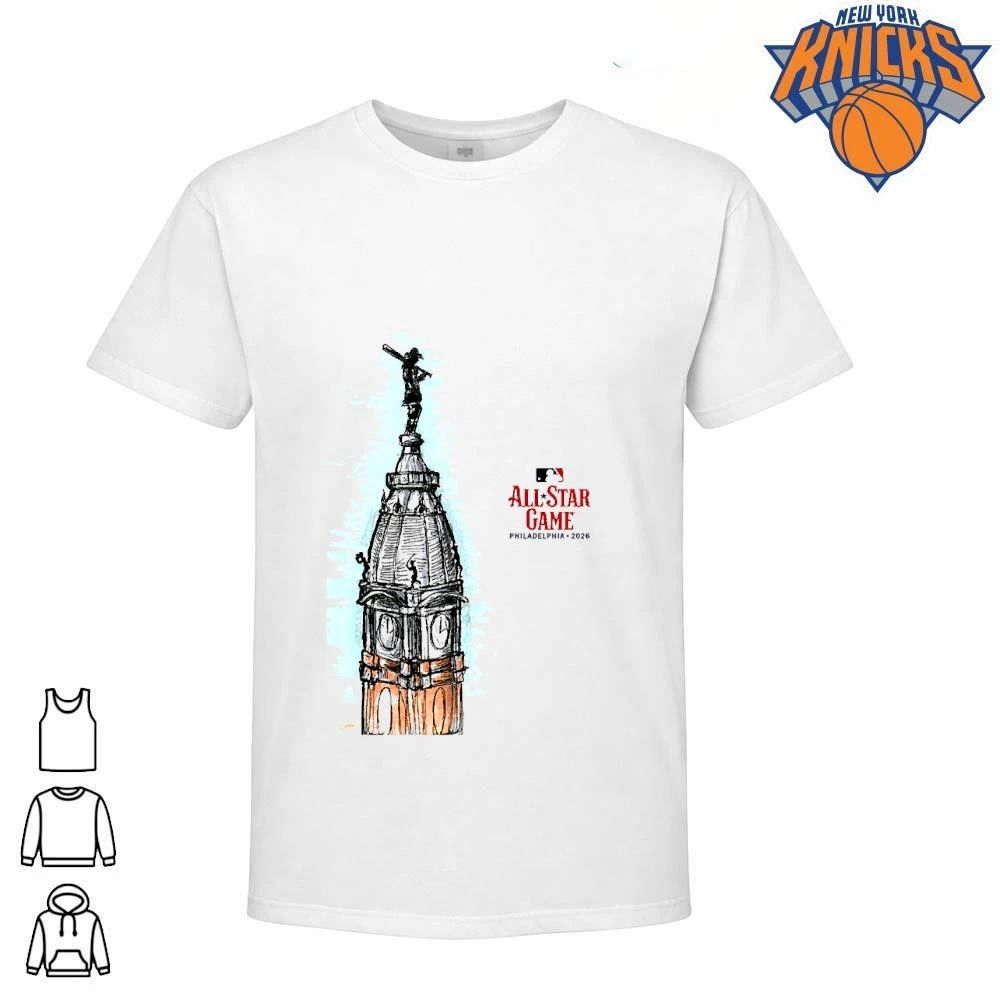 MLB All Star Game Philadelphia 2026 City Hall Tower Sketch shirt