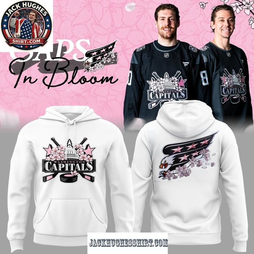 Washington Capitals Caps In Bloom Logo Shirt