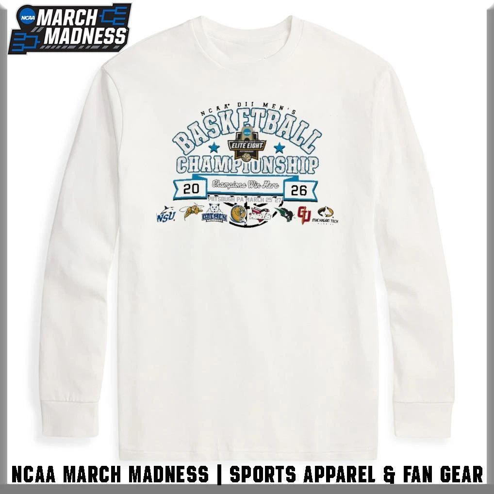 2026 NCAA Division II Men’s Basketball Elite Eight March 25-27 Pittsburgh, PA T-Shirt