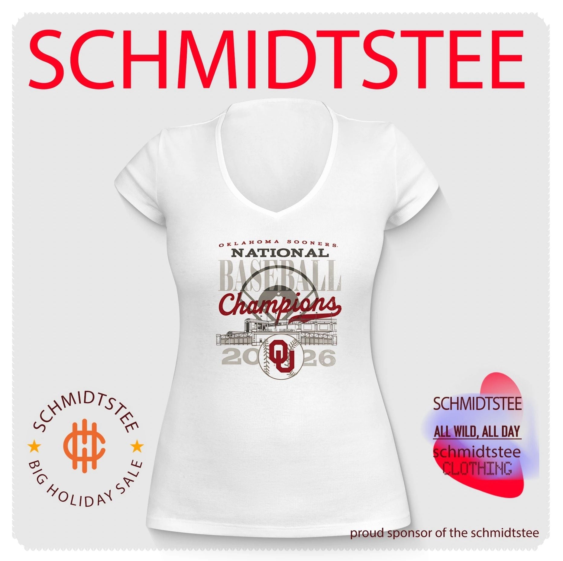 Oklahoma Sooners 2026 NCAA Baseball Men’s College World Series Champions Overlay shirt