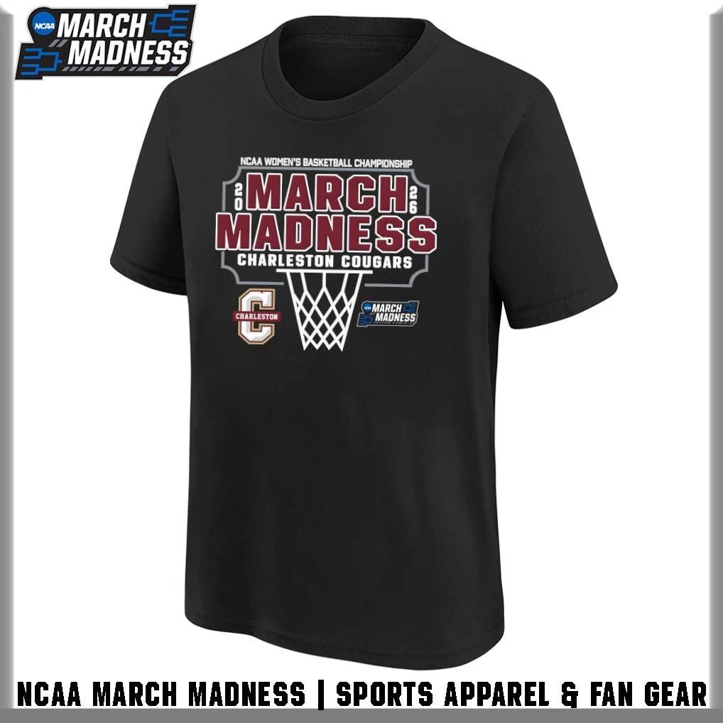 Charleston Cougars 2026 NCAA Women’s Basketball Tournament March Madness T-Shirt