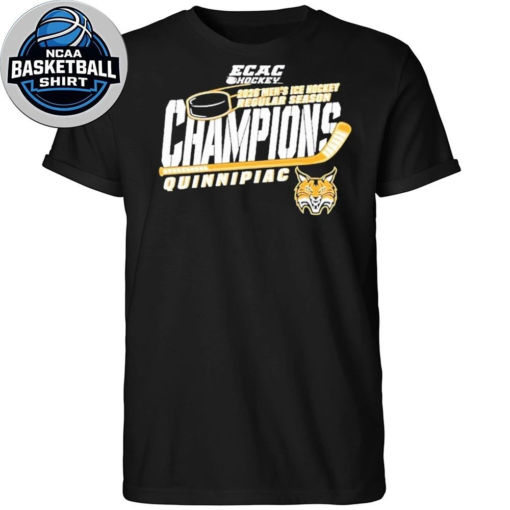 Quinnipiac Men’s Ice Hockey 2026 ECAC Regular Season Champions Logo Shirt