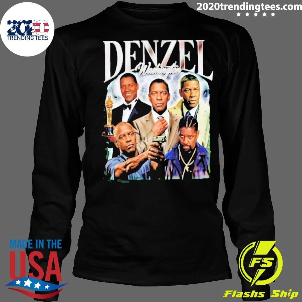 Denzel Washington Collage 90s Bootleg Vintage Shirt