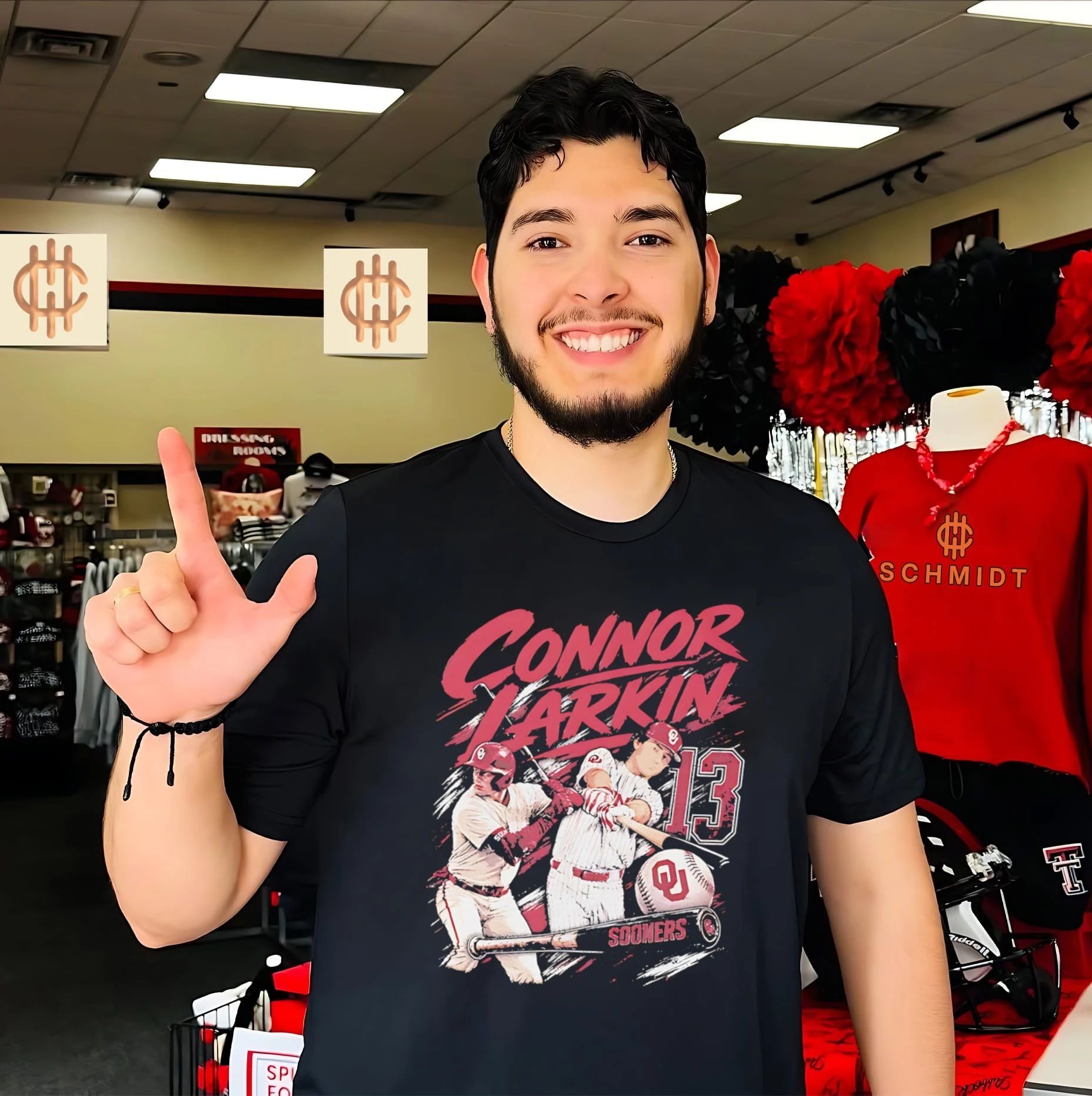 Oklahoma Sooners Connor Larkin vintage shirt