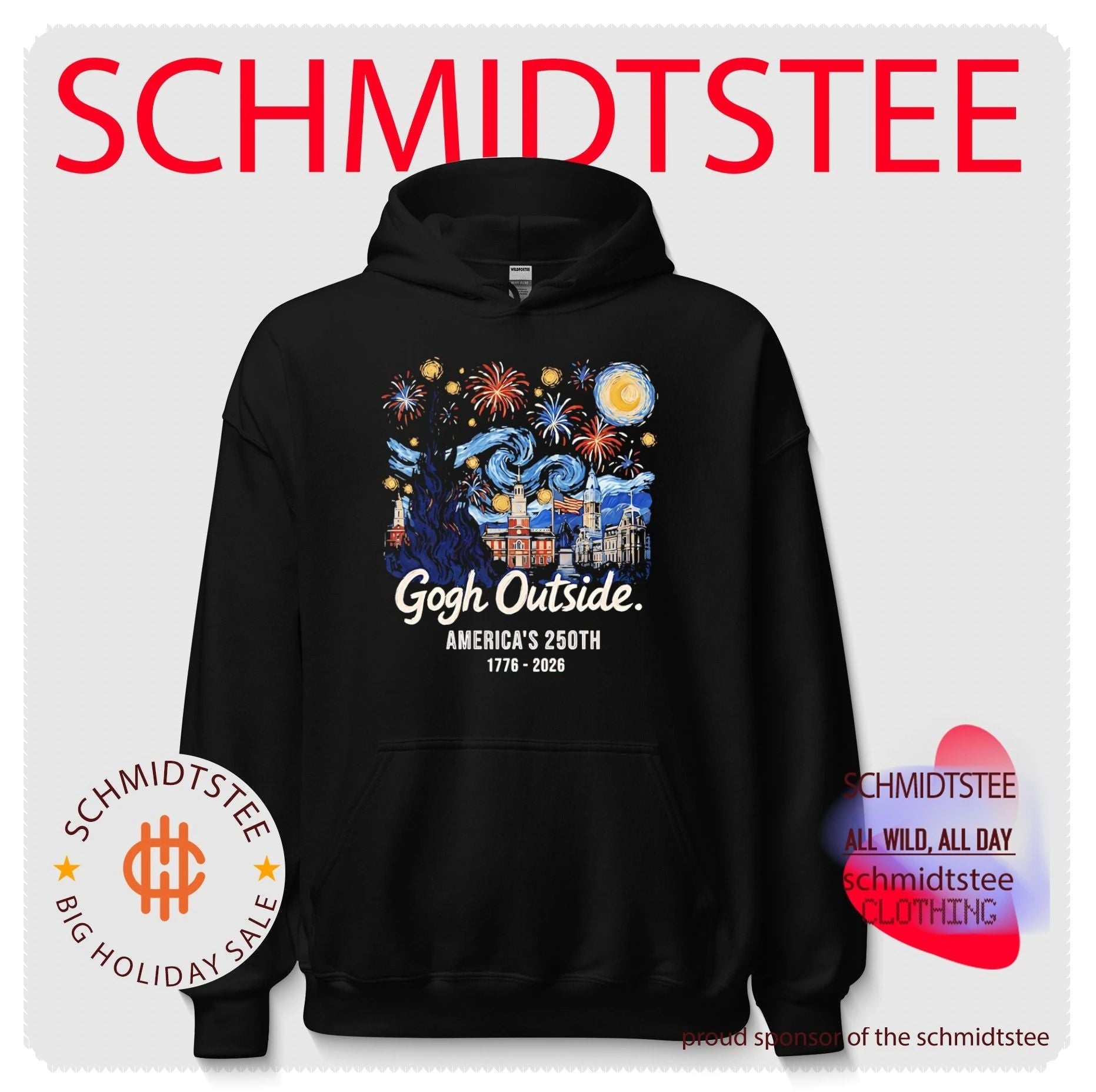 Gogh Outside America’s 250th 1776-2026 shirt
