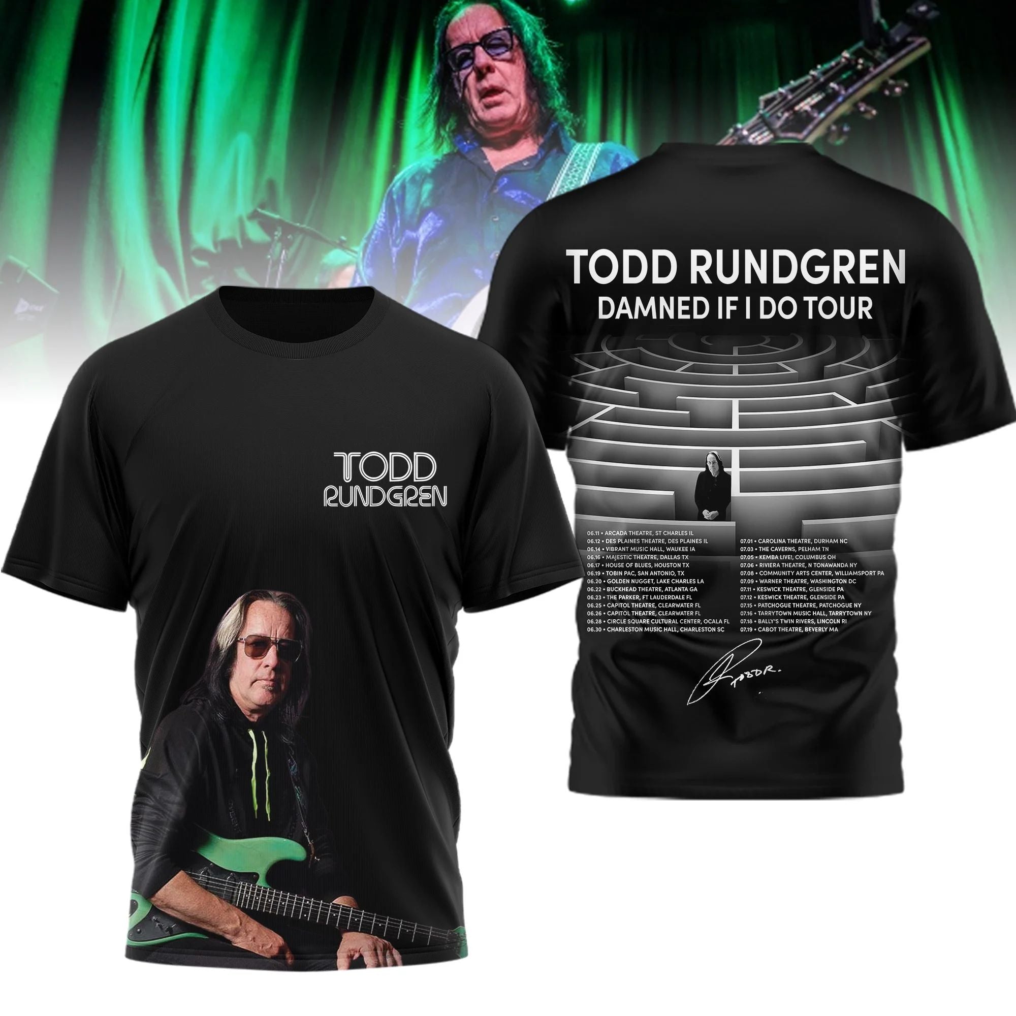 Todd Rundgren Damned If I Do Tour T-Shirt