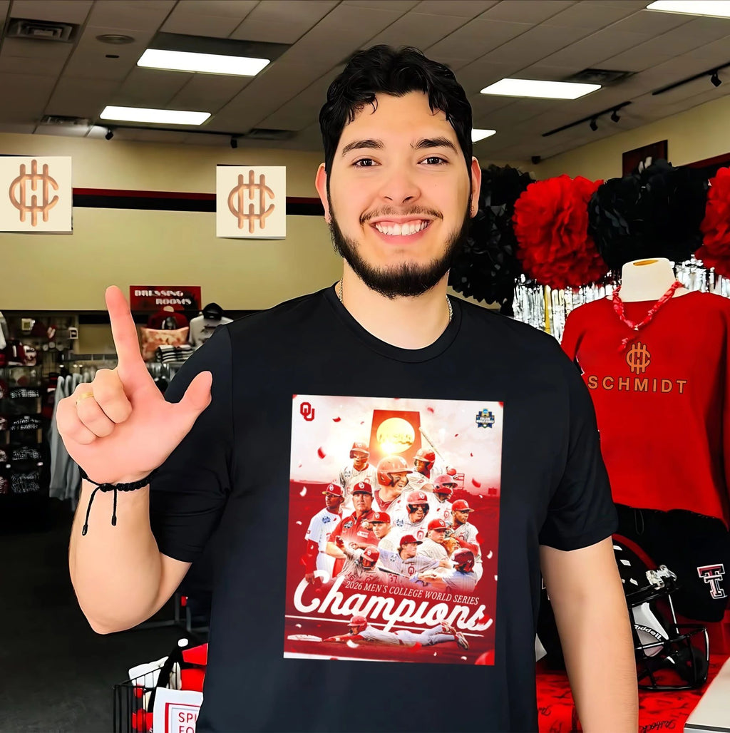 Oklahoma Sooners 2026 Men’s College World Series Champions poster shirt