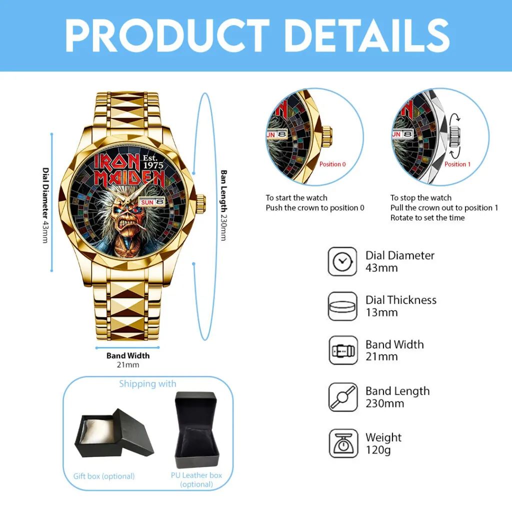 Iron Maiden Est. 1975 Watch