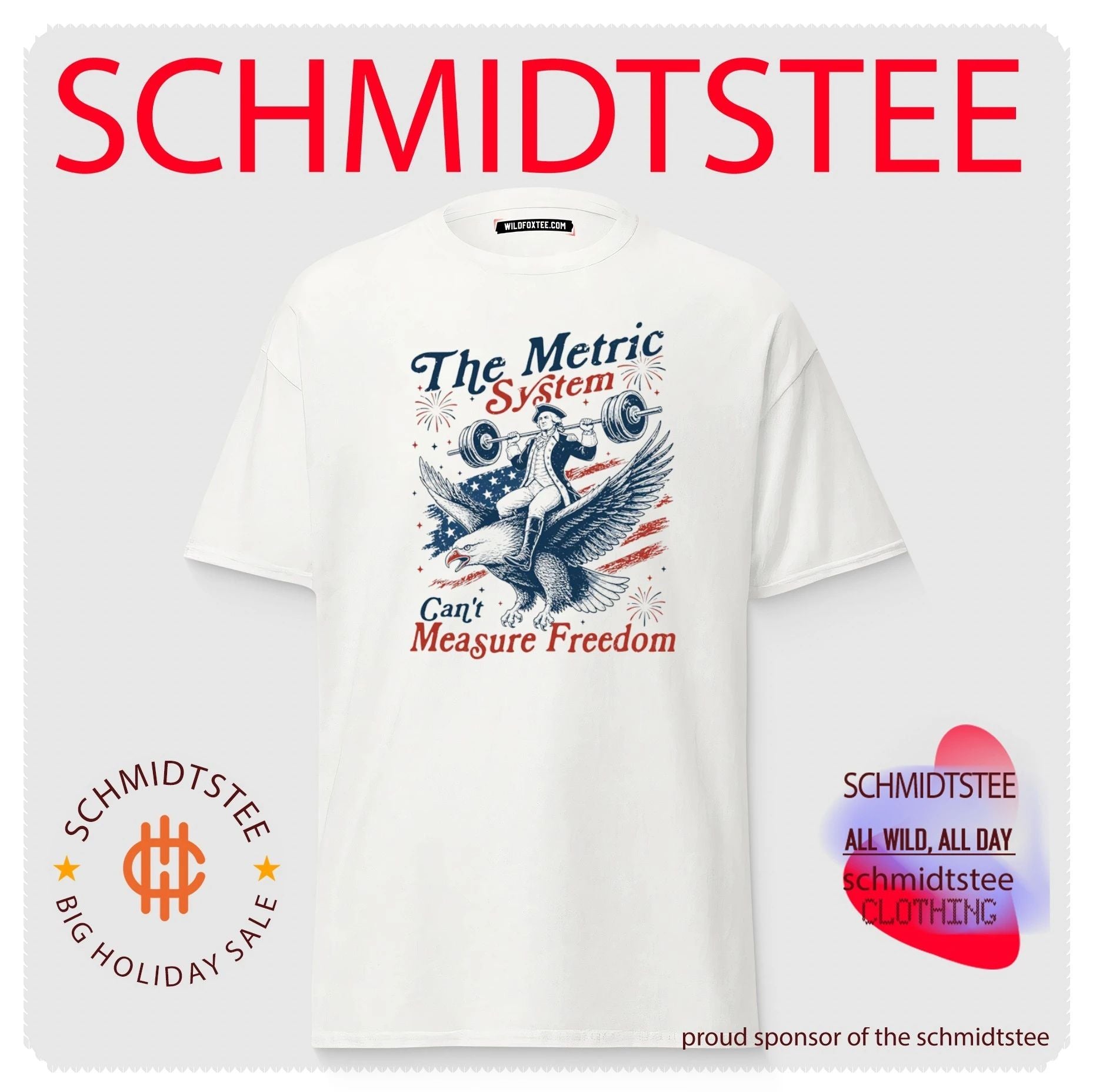 The Metric System Can’t Measure Freedom Eagle USA Flag 250 Anniversary shirt