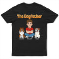 Retro Style The Dogfather Catfather - Personalized T Shirt
