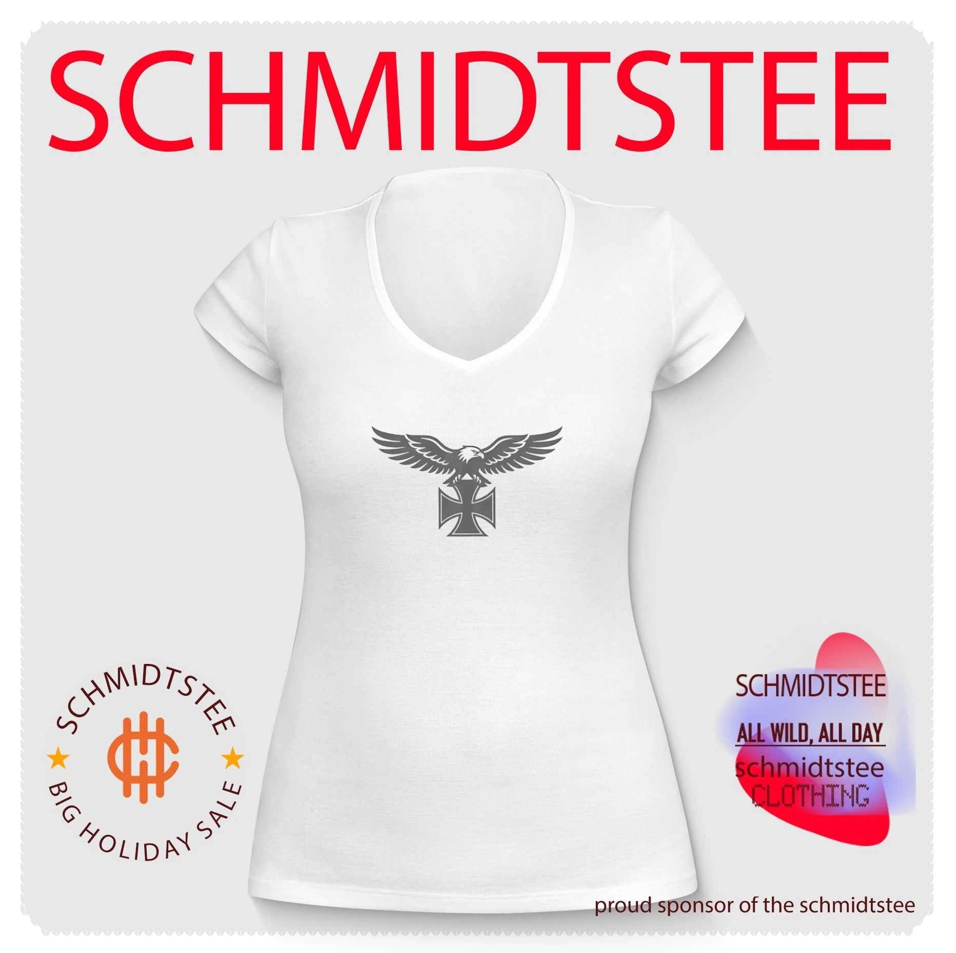 Blackout Eagle and Iron Cross military emblem shirt