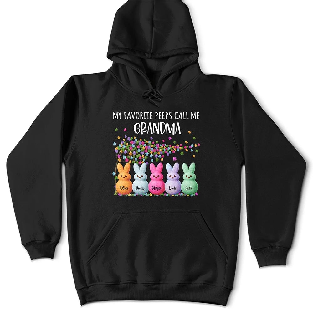 My Favorite Peeps Call Me Grandma Mom - Personalized T Shirt