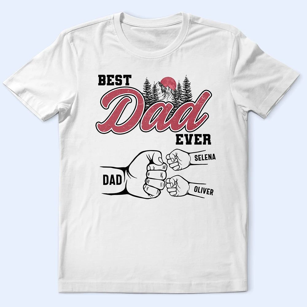 Fist Bumps Vintage This Papa Belongs To - Personalized T Shirt