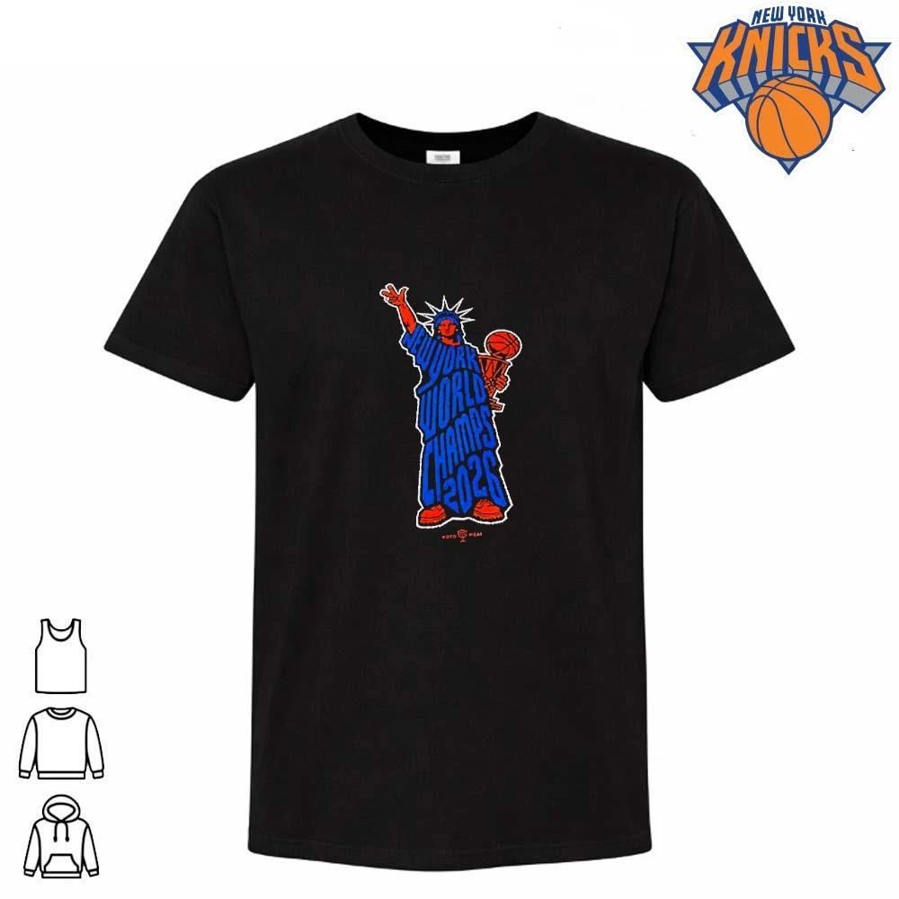 New York World Champs 2026 Statue Of Liberty Basketball Shirt