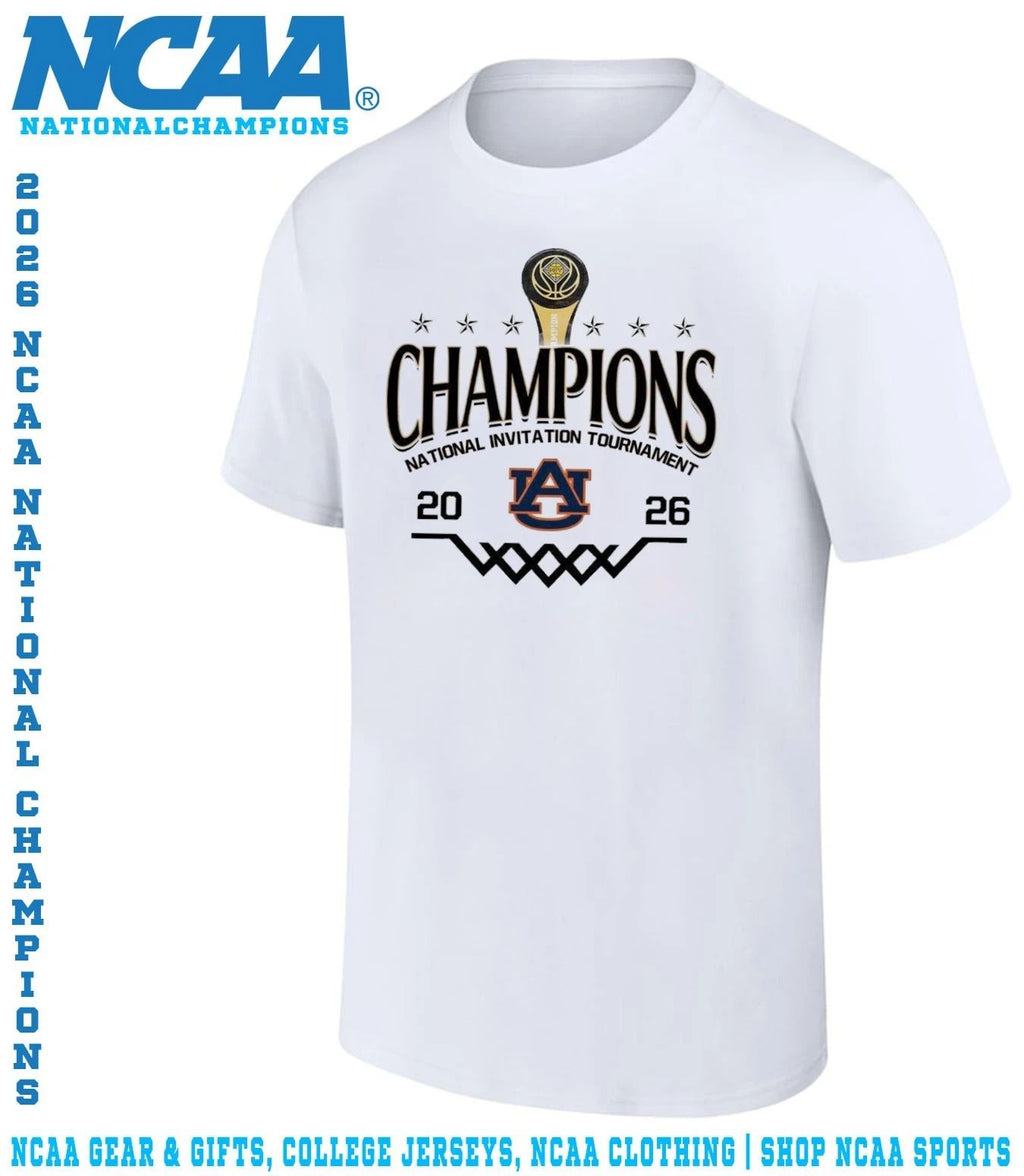 Auburn Tigers 2026 NIT National Invitation Tournament Champions trophy shirt