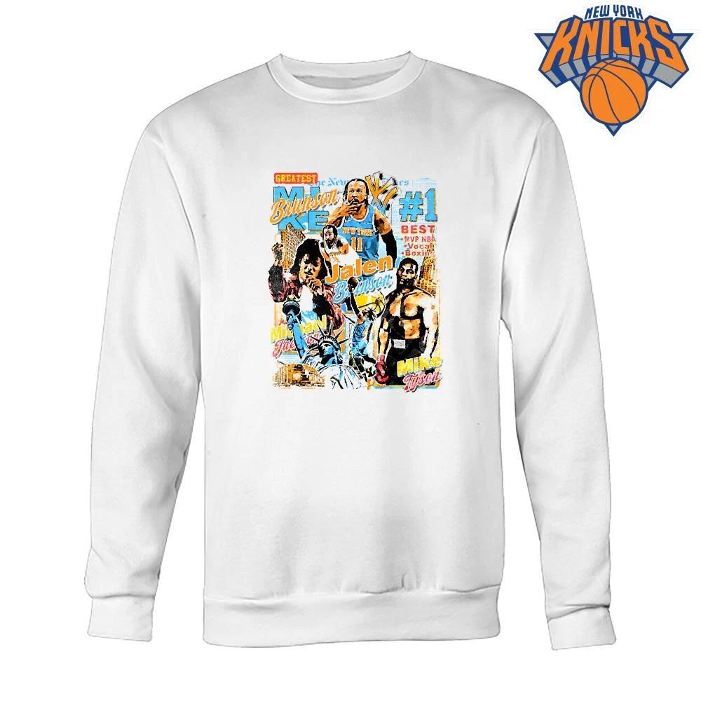 Jalen Brunson Michael Jackson Mike Tyson Vintage Bootleg New York Culture Basketball Music Boxing Mashup Bootleg Graphic Comfort Styles Shirt