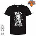 Bad To The Bone Skull Skeleton Crossbones Rock Graphic T Shirt