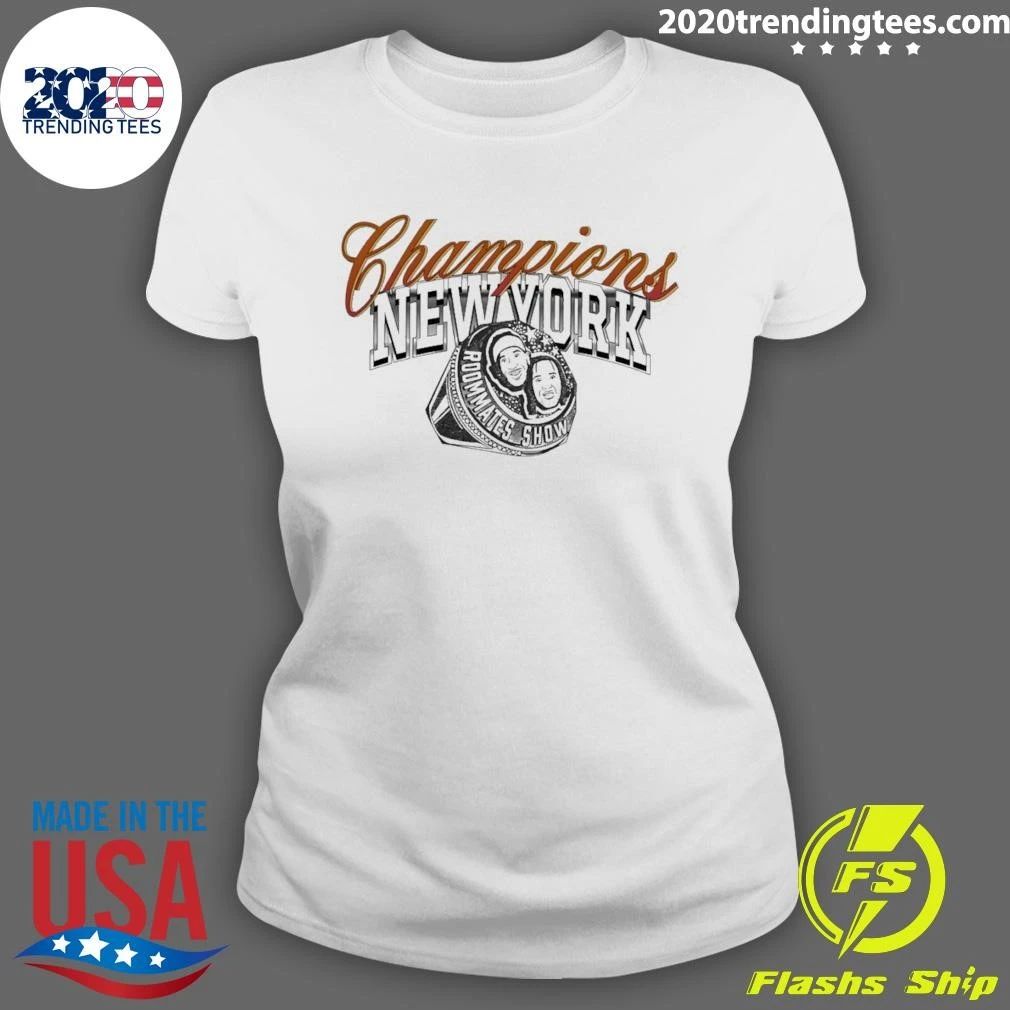 Jalen Brunson And Josh Hart Diamond Ring Roommates Show Knicks Champions Shirt