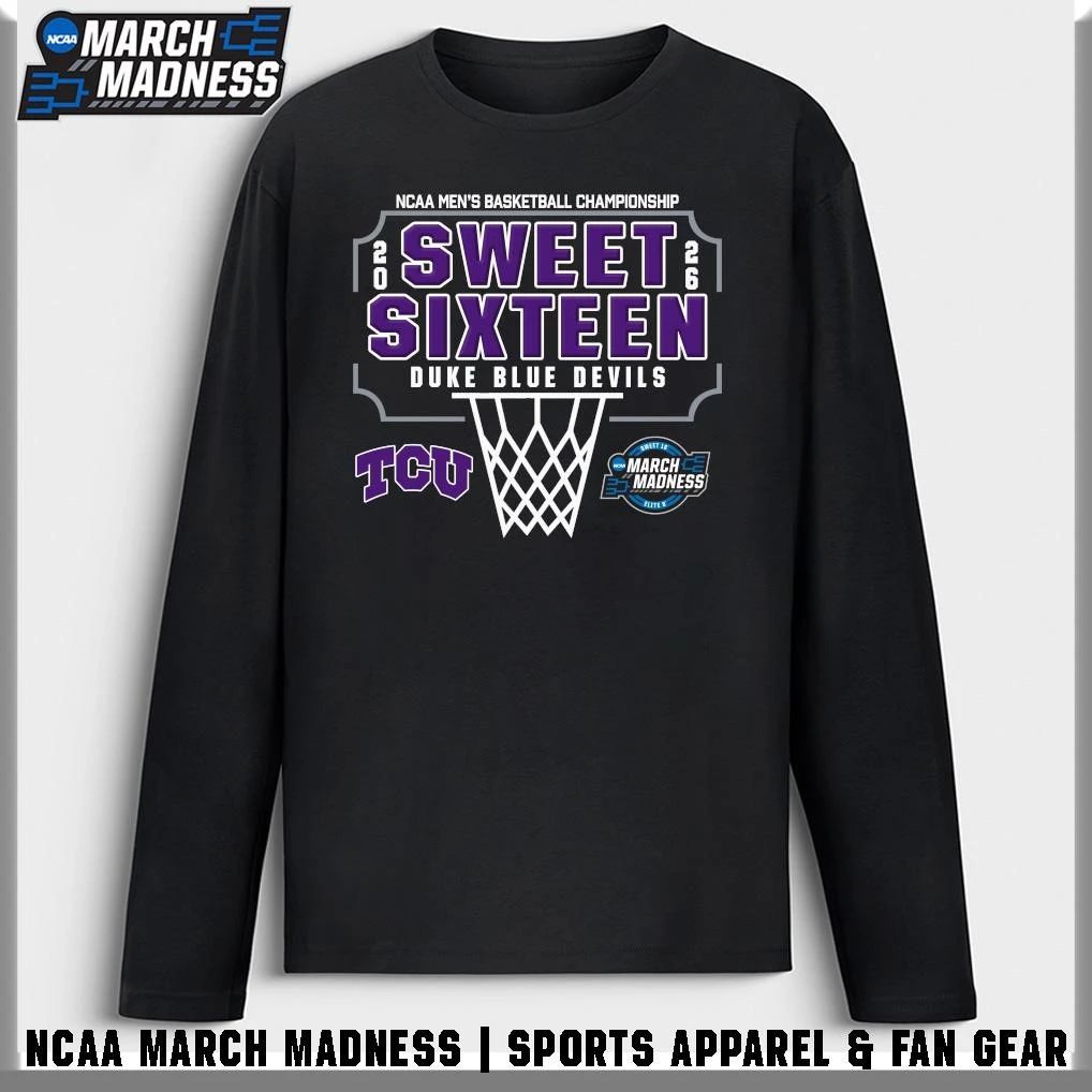 TCU Horned Frogs 2026 NCAA Men’s Basketball Tournament March Madness Sweet Sixteen T-Shirt