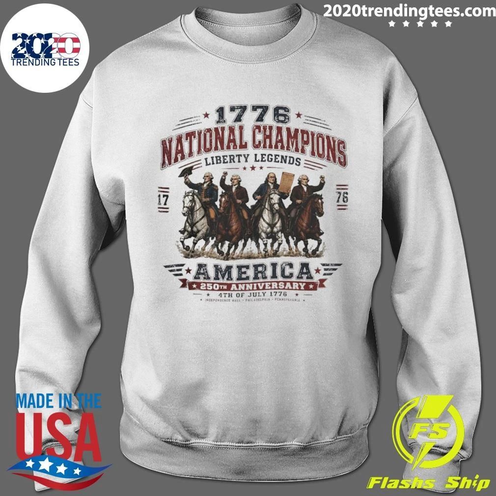 George Washington Benjamin Franklin Thomas Jefferson John Adams National Champions Liberty Legends Shirt