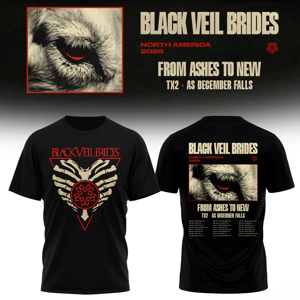 Black Veil Brides North America 2026 Tour T-Shirt