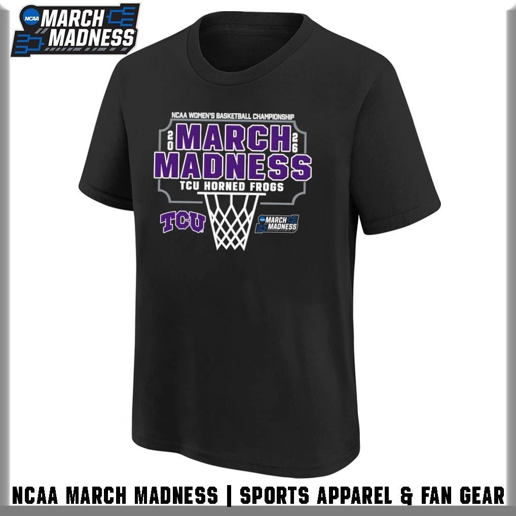 TCU Horned Frogs 2026 NCAA Women’s Basketball Tournament March Madness T-Shirt