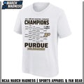 Purdue Boilermakers 2026 Big Ten Men’s Basketball Tournament Champions Bracket T-Shirt