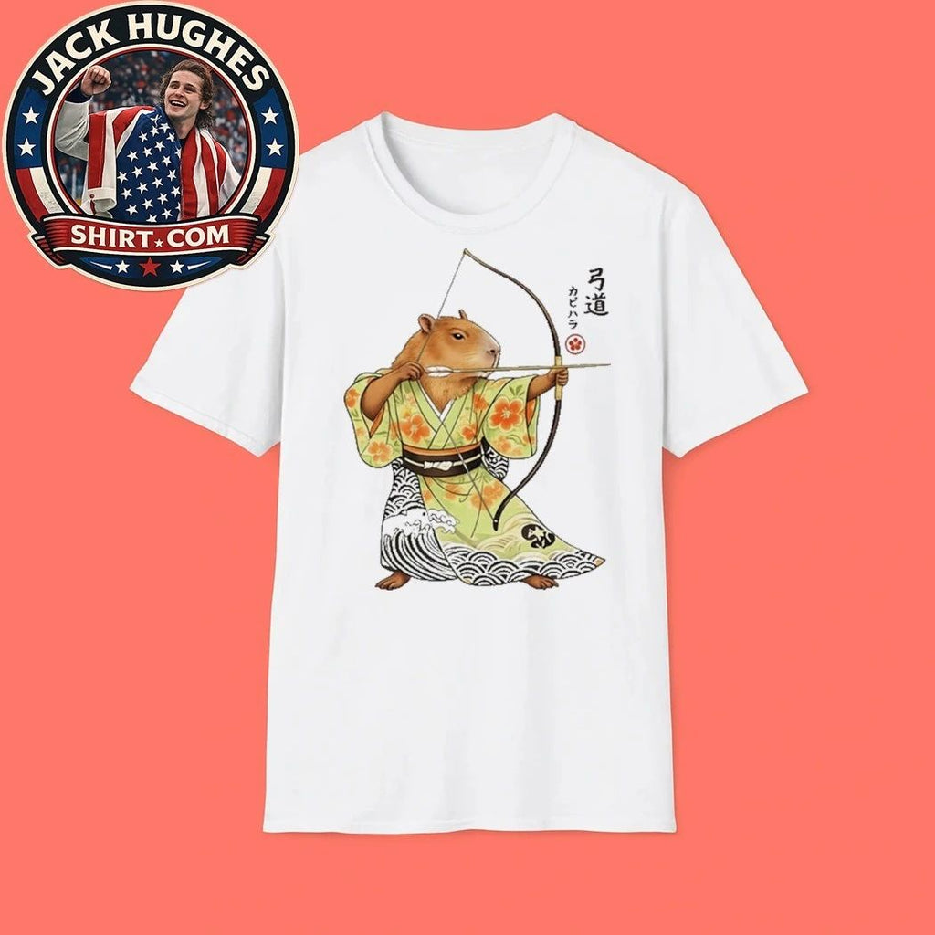 Capybara Archery Samurai Kyudo Japanese Shirt