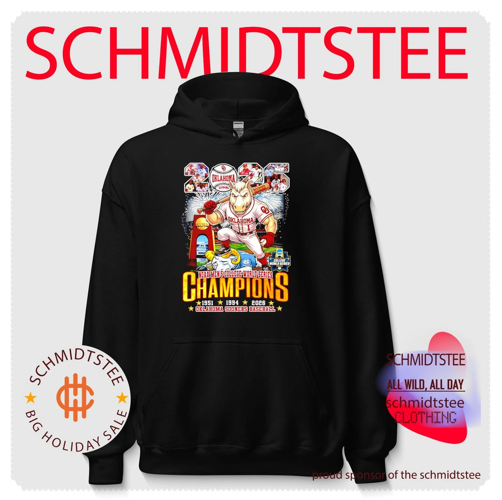 Oklahoma Sooners 2026 NCAA Men’s College World Series Champions mascot shirt