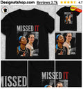 Caitlin Clark Angel Reese Missed It Viral Basketball Meme Graphic parental advisory shirt