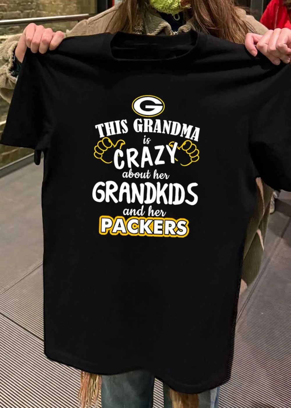 Green Bay Packers This Grandma Is Crazy About Her Grandkids shirt