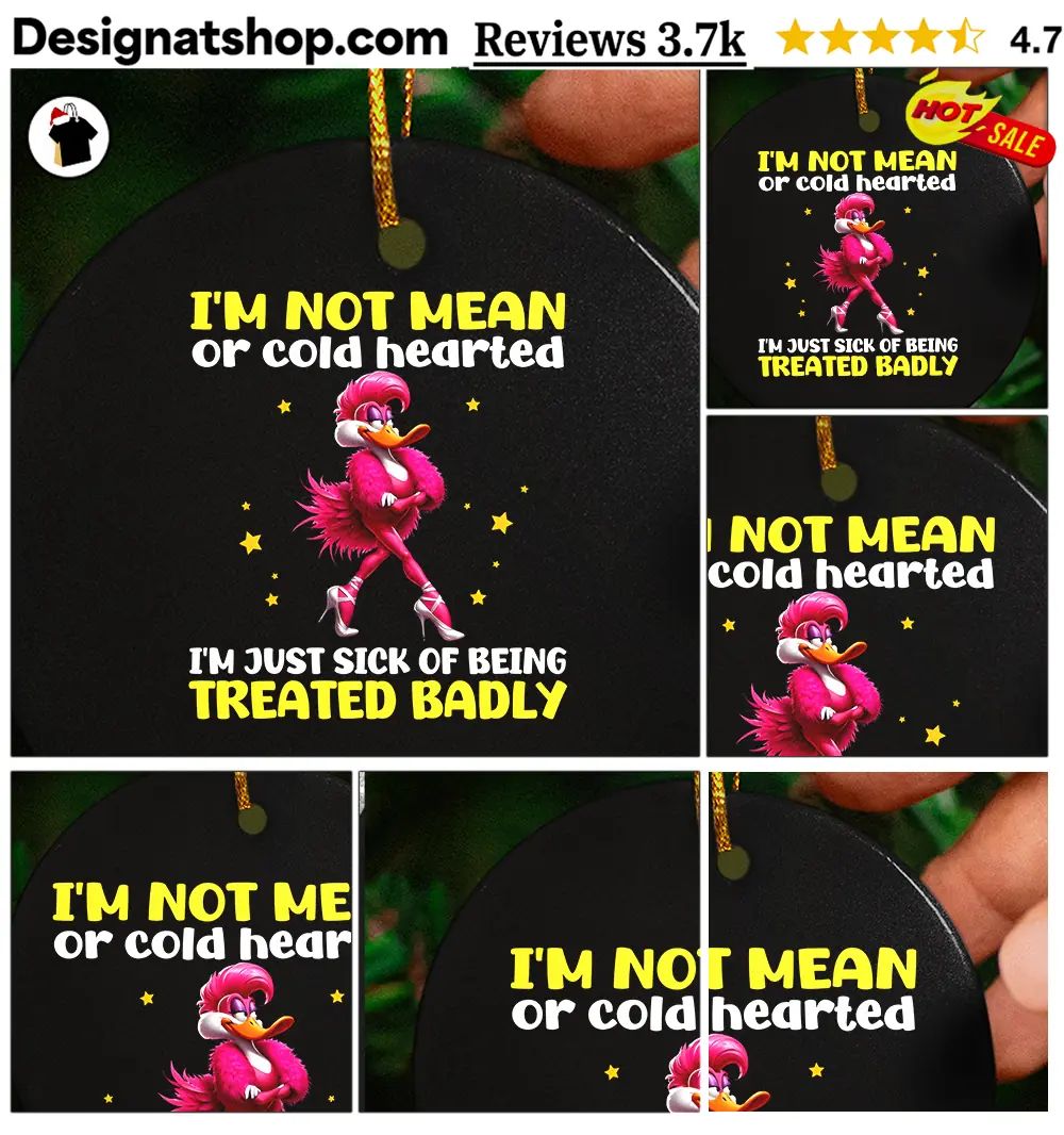 Duck Cartoon I’m Not Mean Or Cold Hearted I’m Just Sick Of Being Treated Badly Shirt