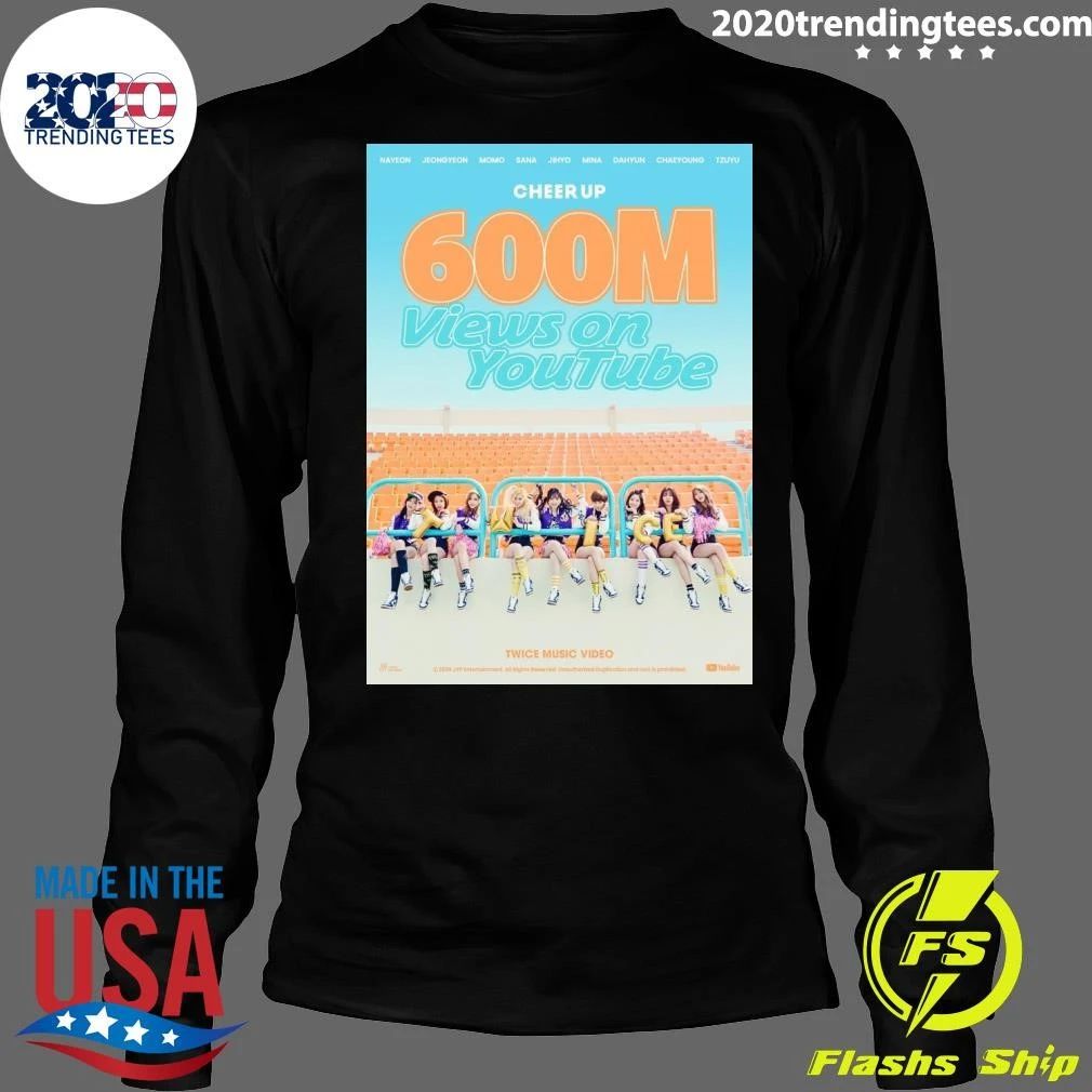 TWICE’s Cheer Up Becomes Fifth 600 Million-View Music Shirt