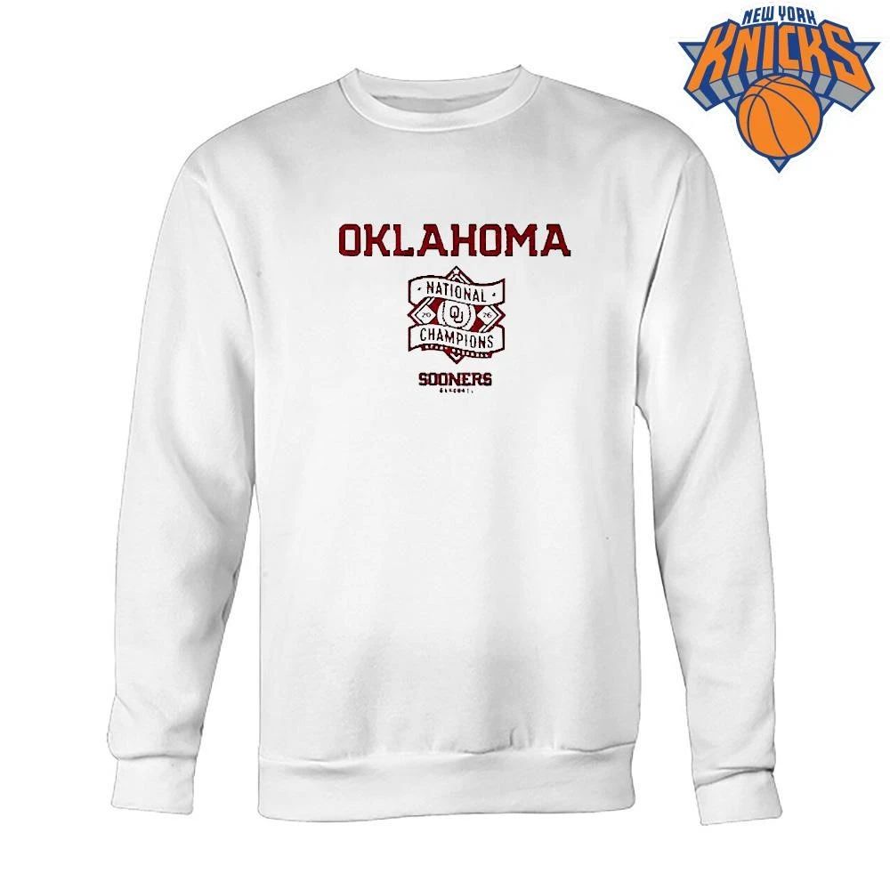 Oklahoma Baseball 2026 National Champions Text Logo Stack T-Shirt