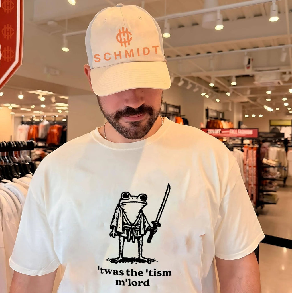 Twas the ’tism m’lord cartoon frog shirt