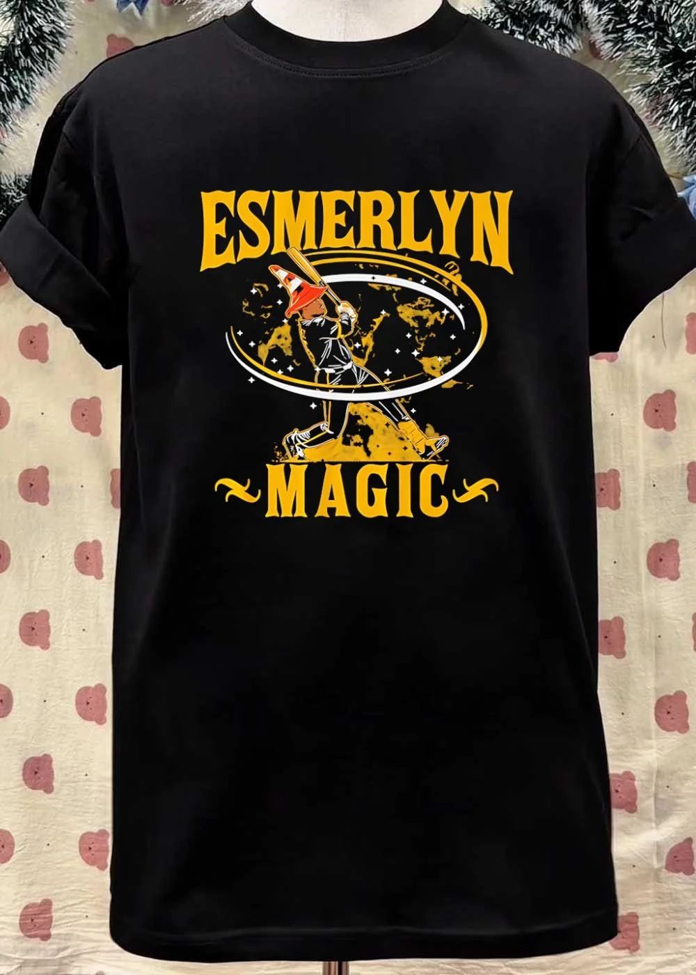 iPlayers Esmerlyn Magic Baseball Player Swinging Bat shirt