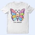 I Am Smart Kind Brave Butterfly - Personalized T Shirt