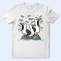 Funny Screaming Seagull - Personalized T Shirt