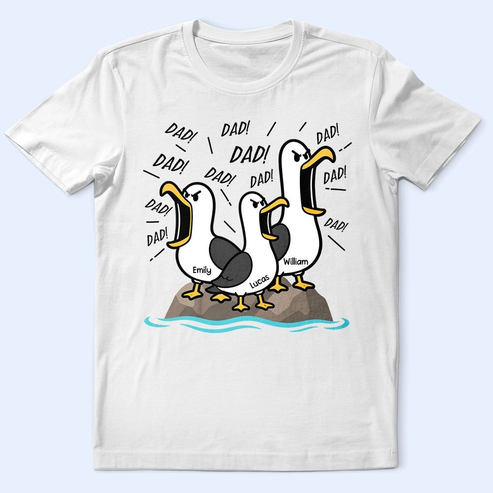 Funny Screaming Seagull - Personalized T Shirt