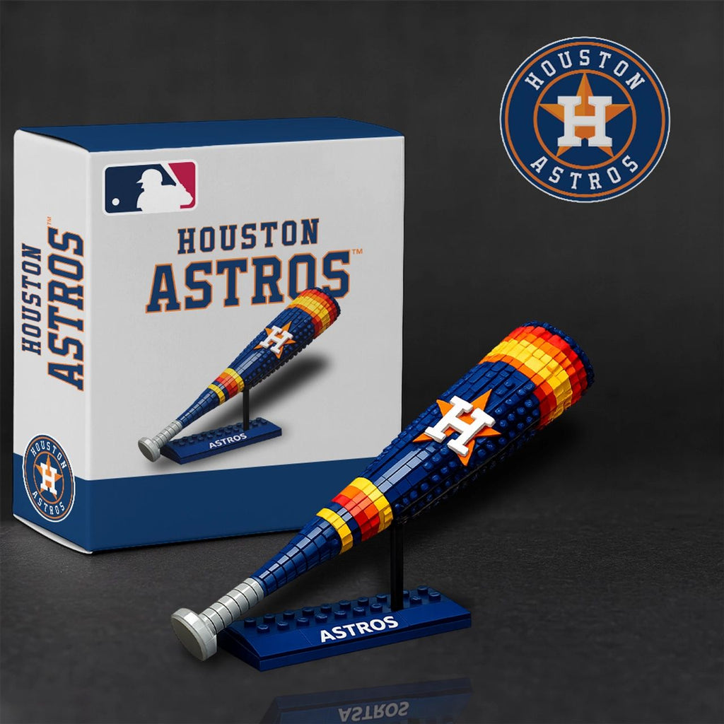 Houston Astros Baseball Bat Building Block Set
