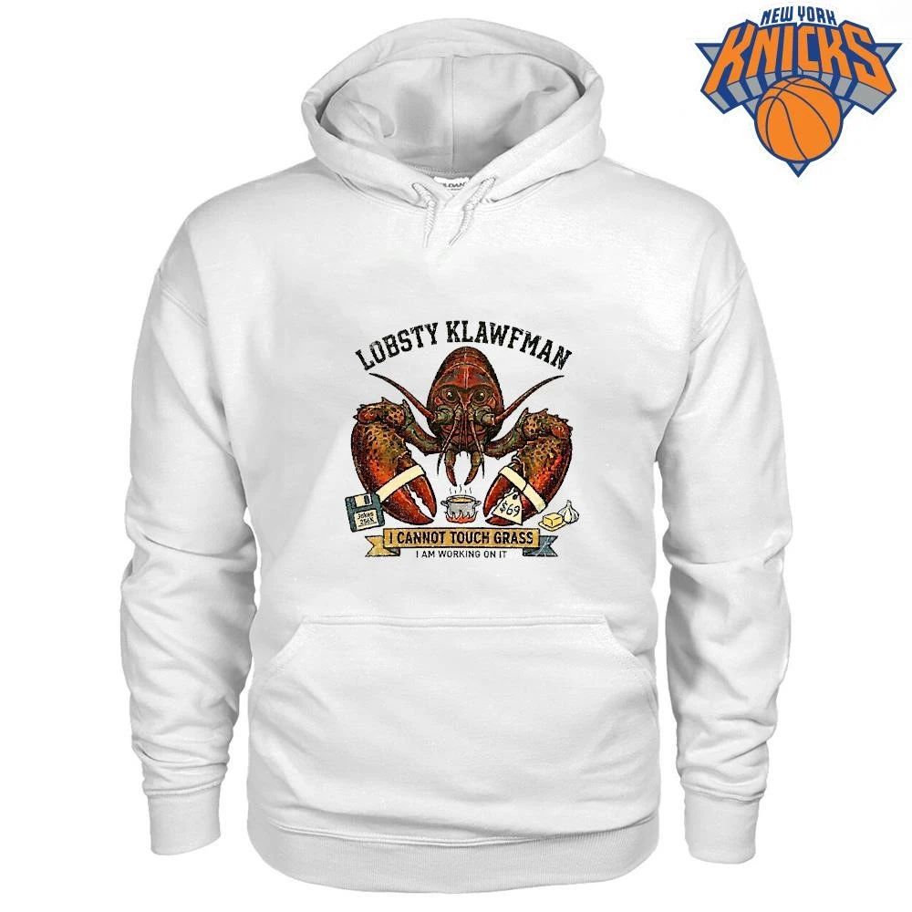 Lobsty Klawfman I Cannot Touch Grass I Am Working On It Gamer Food Joke Shirt