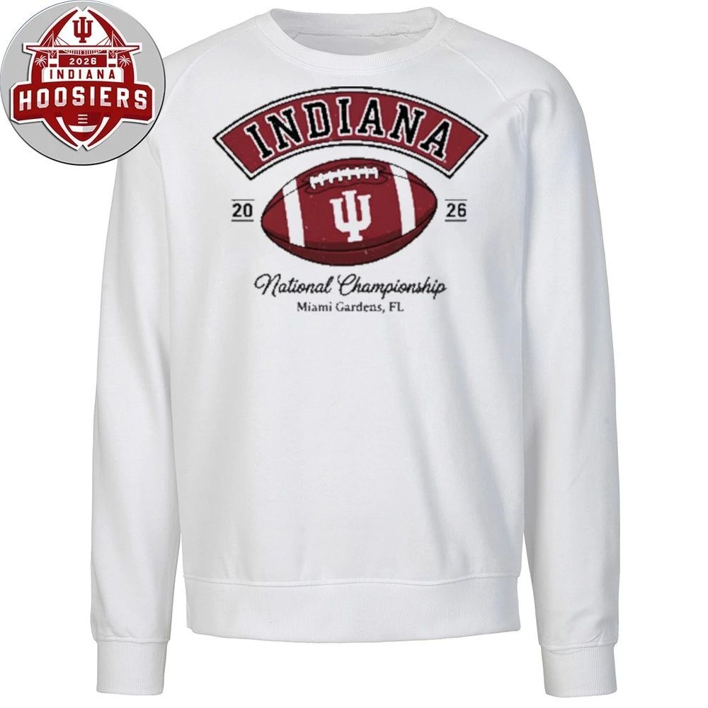 Indiana Football Champions National Champions Miami Gardens Fl Logo Tee Shirt