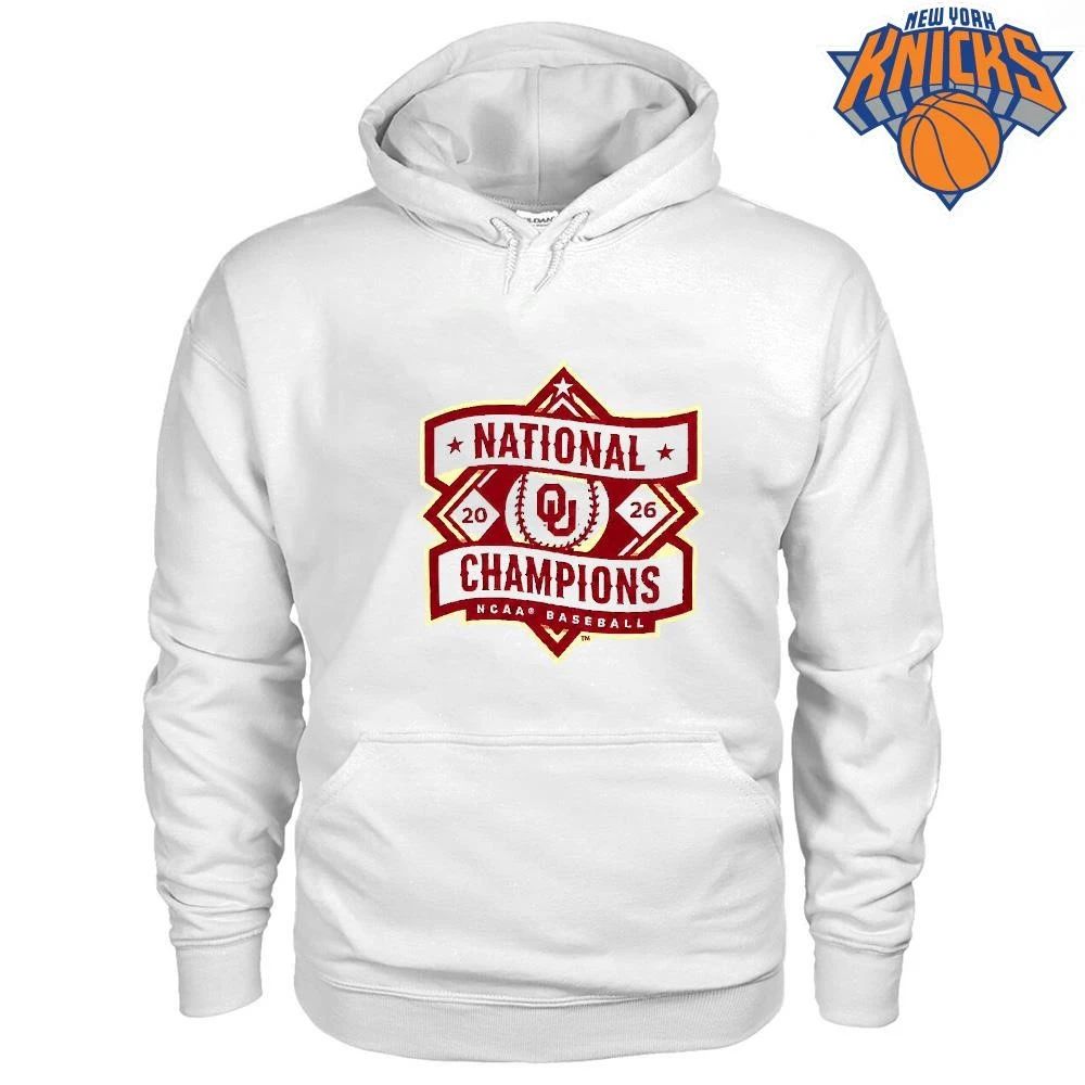 Oklahoma Sooners 2026 National Chamspions Baseball Shirt
