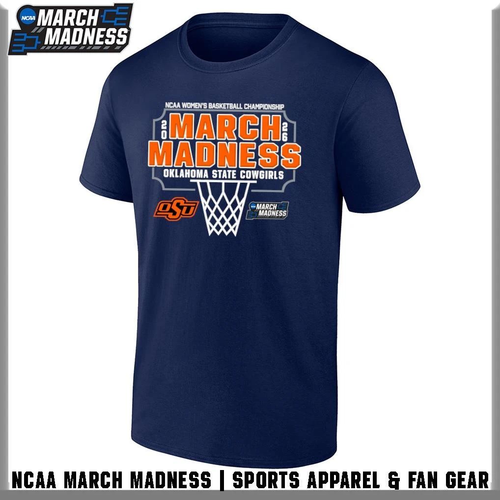 Oklahoma State Cowgirls 2026 NCAA Women’s Basketball Tournament March Madness T-Shirt