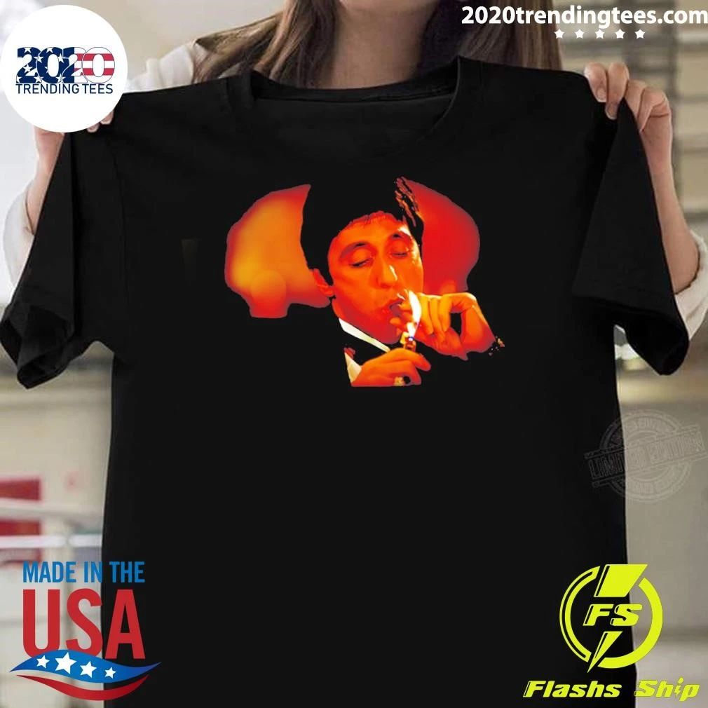 Tony Montana Smoking Cigar Vintage Shirt