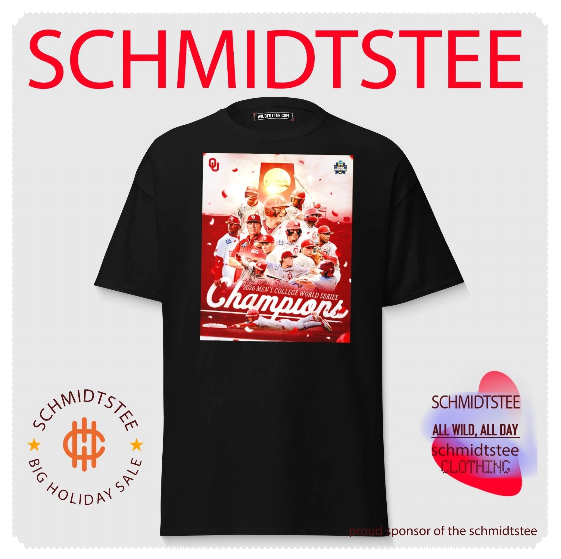 Oklahoma Sooners 2026 Men’s College World Series Champions poster shirt