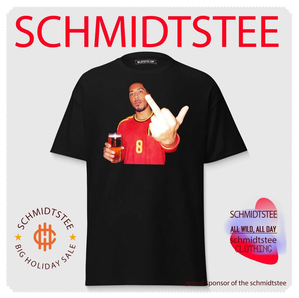 Youri Tielemans Belgium Fc middle finger and beer shirt