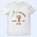 Birth Flower Baby First Mother's Day On The Inside With Mom - Personalized T Shirt