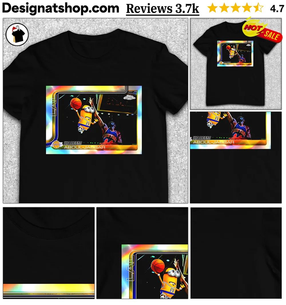 Minions NBA 2025-26 Kareem Abdul-Jabbar basketball card shirt