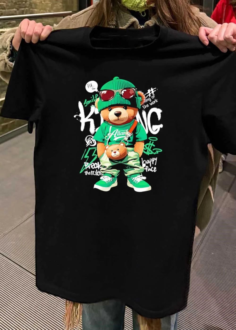 Put On Smile King of the World Break the Rules Happy Face Teddy Bear Shirt